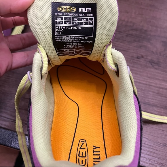 Keen Vista Energy utility konnectfit (Carbon-Fiber Toe) purple green Women's sz7 - Picture 12 of 13